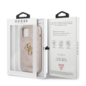 Guess 4G Big Metal Logo Case for iPhone 12 / 12 Pro - Pink