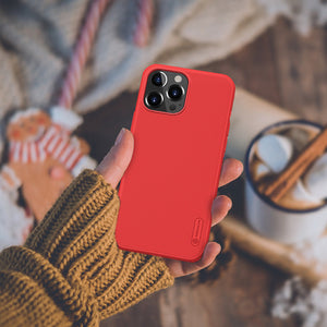 Nillkin Super Frosted Shield Pro durable case cover for iPhone 13 Pro Max red