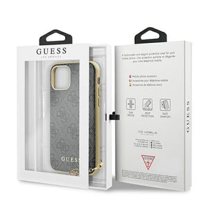 Guess GUHCN61GF4GGR iPhone 11 6.1" / Xr grey/gray hard case 4G Charms Collection