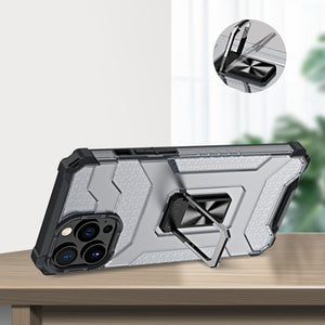 Crystal Ring Case Kickstand Tough Rugged Cover for iPhone 11 Pro Max red