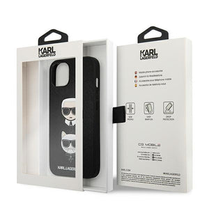 Karl Lagerfeld KLHCP13SSAKICKCBK iPhone 13 mini 5,4" czarny/black hardcase Saffiano Karl & Choupette