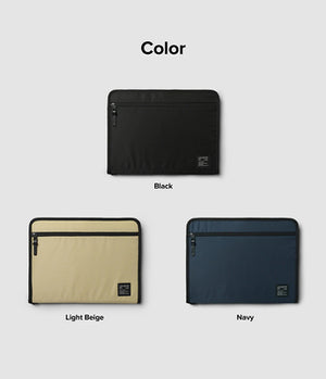 Ringke Smart Zip Pouch for a laptop up to 13" with a stand - beige