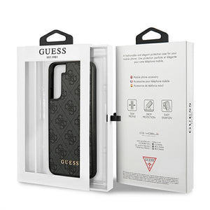 Guess GUHCS22SG4GFGR S22 S901 gray/gray hard case 4G Metal Gold Logo