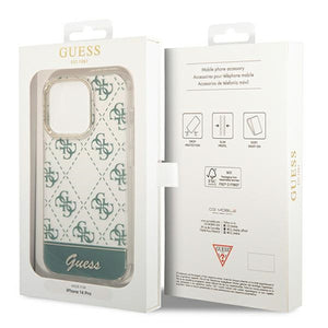 Guess 4G Pattern Script case for iPhone 14 Pro Max - khaki