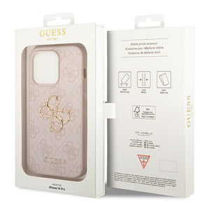 Guess GUHCP14L4GMGPI iPhone 14 Pro 6.1" pink/pink hardcase 4G Big Metal Logo