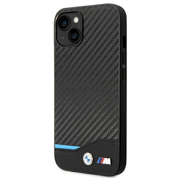 Case BMW BMHCP14S22NBCK iPhone 14 6.1 "black / black Leather Carbon