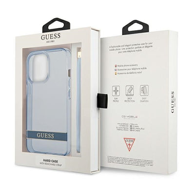 Guess GUHCP13LHTSGSB iPhone 13 Pro / 13 6,1 "blue / blue hardcase Translucent Stap