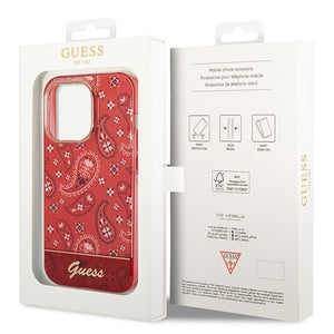 Guess GUHCP14LHGBNHR iPhone 14 Pro 6.1" red/red hardcase Bandana Paisley