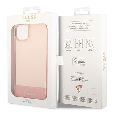 Guess GUHCP14MHGCOP iPhone 14 Plus 6.7 "pink / pink hardcase Translucent