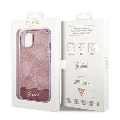 Guess GUHCP14MHGJGHP iPhone 14 Plus 6.7 "pink / pink hardcase Jungle Collection