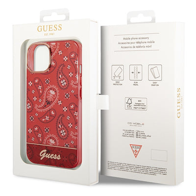 Guess GUHCP14SHGBNHR iPhone 14 6.1" red/red hardcase Bandana Paisley