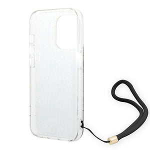 Guess GUOHCP14LH4STW iPhone 14 Pro 6.1 "brown / brown hardcase 4G Print Strap