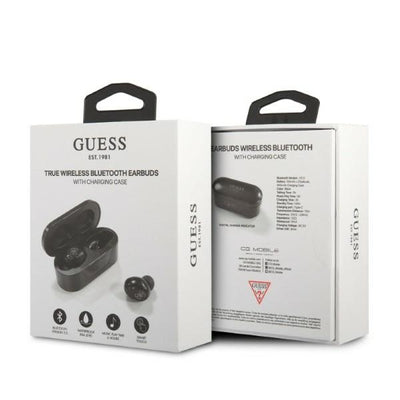 Guess GUTWST31EK TWS Bluetooth headphones + docking station - black