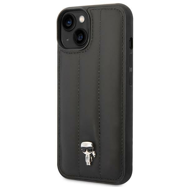 Karl Lagerfeld Puffy Ikonik Pin Case for iPhone 14 Plus - Black