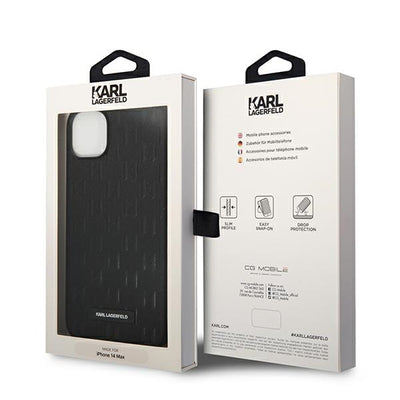 Karl Lagerfeld KLHCP14MSAKLHPK iPhone 14 Plus 6.7 "hardcase black / black Saffiano Mono Metal Logo