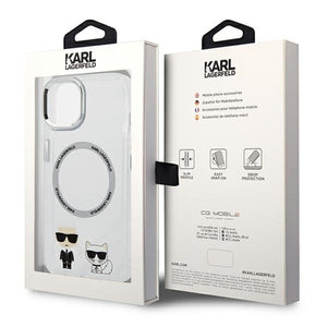 Karl Lagerfeld KLHMP14MHKCT iPhone 14 Plus 6.7 "hardcase transparent / transparent Karl &amp; Choupette Aluminum Magsafe