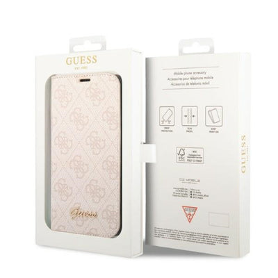 Guess GUBKP14SHG4SHP iPhone 14 6.1 "pink / pink book 4G Vintage Gold Logo