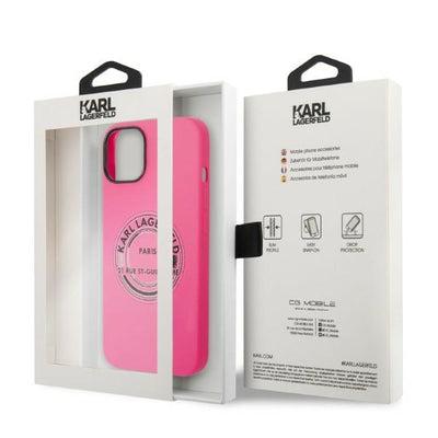 Karl Lagerfeld KLHCP14MSRSGRCF iPhone 14 Plus 6.7 "hardcase pink / pink Silicone RSG