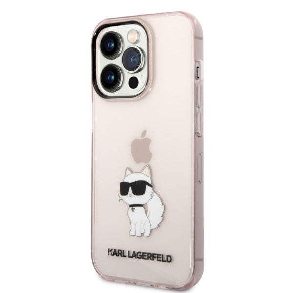 Karl Lagerfeld Ikonik Choupette case for iPhone 14 Pro Max - pink