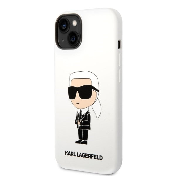 Karl Lagerfeld KLHCP14MSNIKBCH iPhone 14 Plus 6.7" hardcase white/white Silicone Ikonik