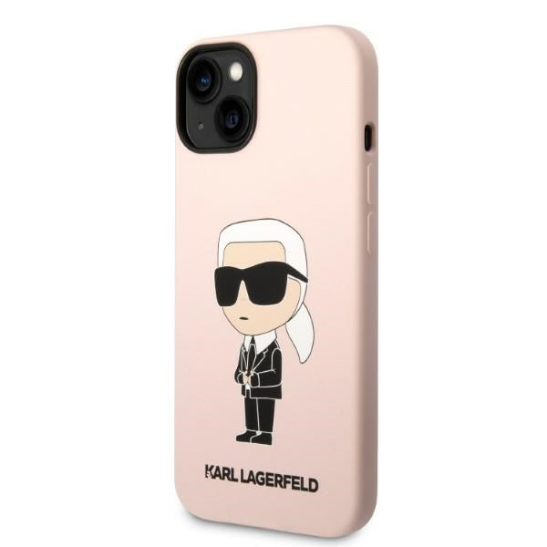 Karl Lagerfeld KLHCP14MSNIKBCP iPhone 14 Plus 6.7" hardcase pink/pink Silicone Ikonik
