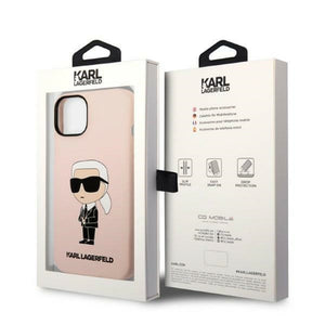 Karl Lagerfeld KLHCP14MSNIKBCP iPhone 14 Plus 6.7" hardcase pink/pink Silicone Ikonik