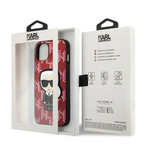 Karl Lagerfeld KLHCP13MPMNIKPI iPhone 13 6.1" hardcase red/red Monogram Ikonik Patch