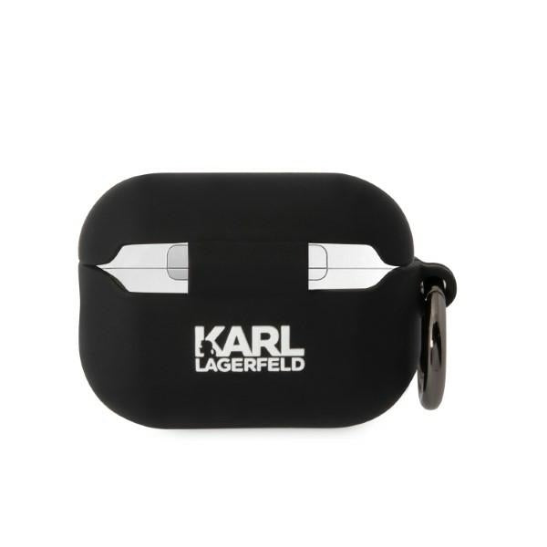 Karl Lagerfeld KLAP2RUNIKK AirPods Pro 2 cover black/black Silicone Karl Head 3D