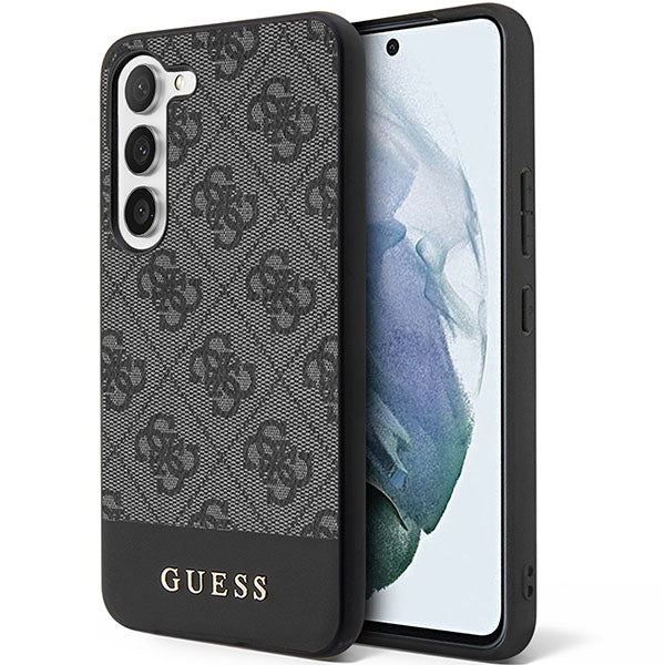 Guess GUHCS23SG4GLGR S23 S911 black/black hardcase 4G Stripe Collection