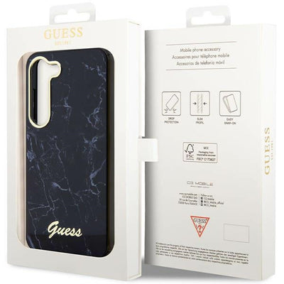 Guess GUHCS23SPCUMAK S23 S911 black/black hardcase Marble