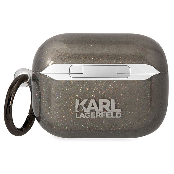Karl Lagerfeld KLAPHNKCTGK Airpods Pro cover black/black Gliter Karl&amp;Choupette