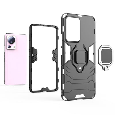 Ring Armor case for Xiaomi 13 Lite armored cover magnetic holder ring black