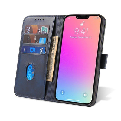 Magnet Case Cover for Xiaomi Redmi Note 12 5G / Poco X5 5G Cover with Flip Wallet Stand Blue