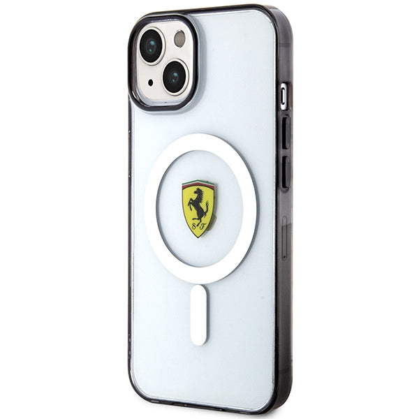 „Ferrari FEHMP14MURKT iPhone 14 Plus 6.7“ skaidrus kietas dėklas „Outline Magsafe“ 