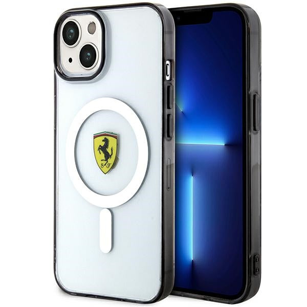 „Ferrari FEHMP14SURKT“ iPhone 14 6.1 colio skaidrus kietas dėklas „Outline Magsafe“ 