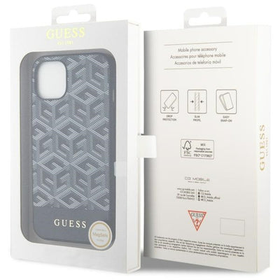 Guess GUHMP14MHGCFSEK iPhone 14 Plus 6.7" black/black hardcase GCube Stripes MagSafe