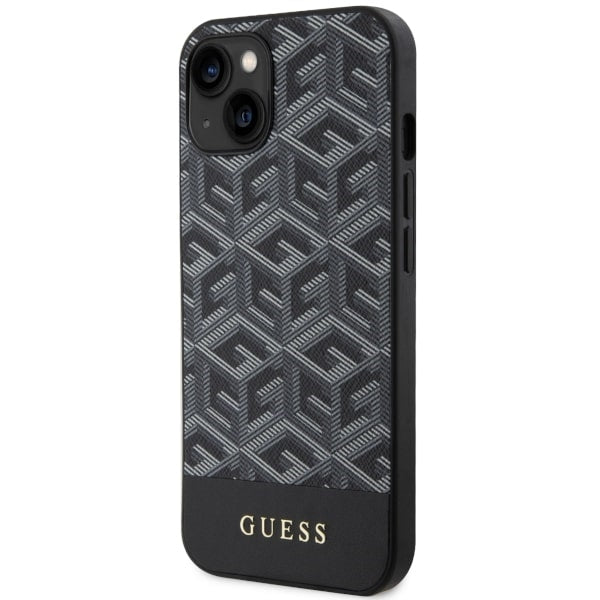 Guess GUHMP14SHGCFSEK iPhone 14 6.1" black/black hardcase GCube Stripes MagSafe