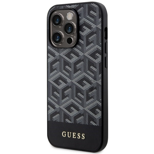 Guess GUHMP14XHGCFSEK iPhone 14 Pro Max 6.7" black/black hardcase GCube Stripes MagSafe