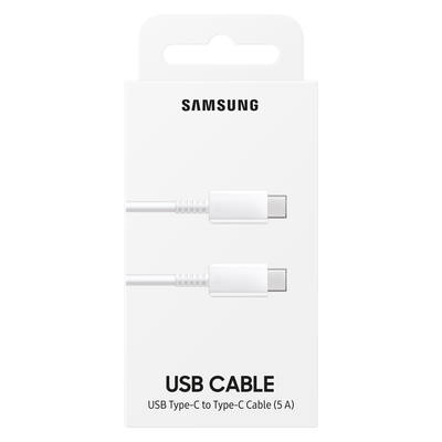 Samsung EP-DN975BWEGWW USB-C - USB-C 5A 480Mb/s cable 1m - white