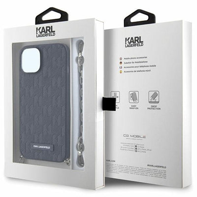 Karl Lagerfeld KLHCP14SSACKLHPK iPhone 14 6.1" black/black hardcase Saffiano Monogram Chain
