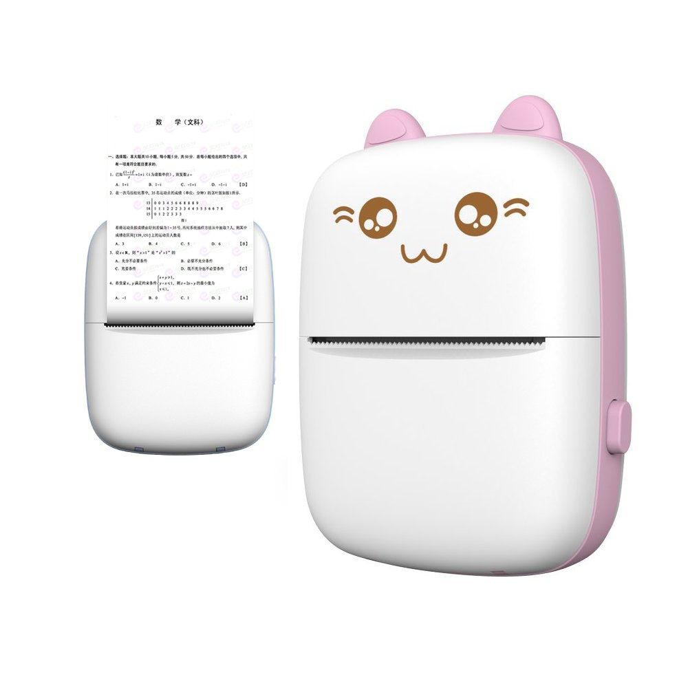 HURC9 Bluetooth Thermal Printer Mini Kitty with App - Pink