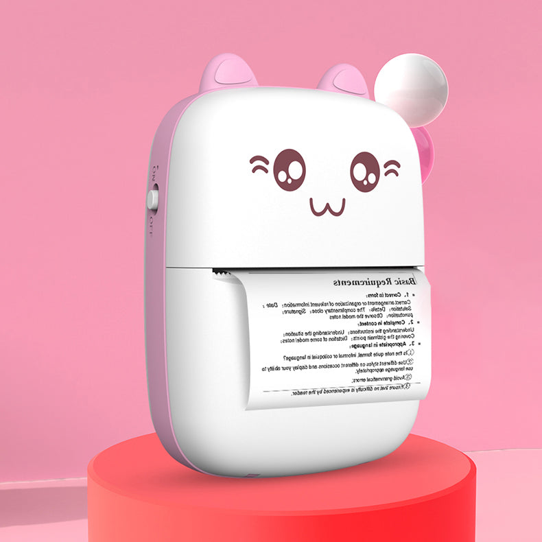 HURC9 Bluetooth Thermal Printer Mini Kitty with App - Pink