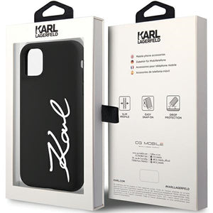 Karl Lagerfeld KLHCN61SKSVGK iPhone 11 / Xr 6.1" black/black hardcase Silicone Signature