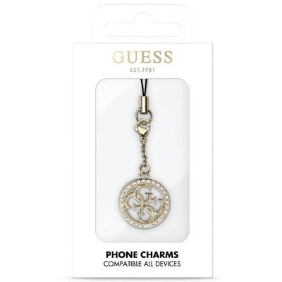 Guess case GUCPM4DRD Phone Strap 4G Rhinestone Charm