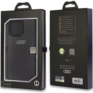 Audi Carbon Fiber iPhone 14 Pro Max 6.7" black/black hardcase AU-TPUPCIP14PM-R8/D2-BK