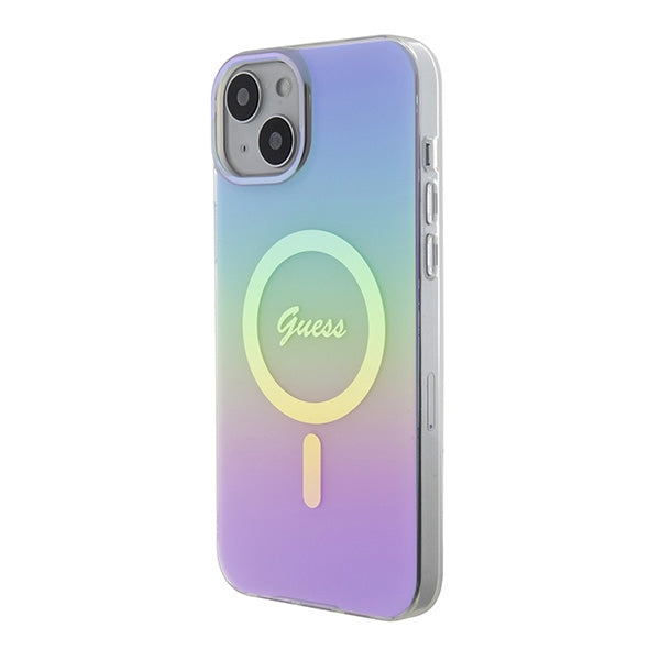 Guess GUHMP15SHITSU iPhone 15 6.1" purple/purple hardcase IML Iridescent MagSafe