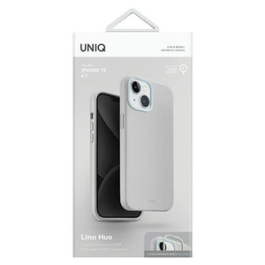 Uniq Lino Hue Magclick Charging case for iPhone 15 - light gray