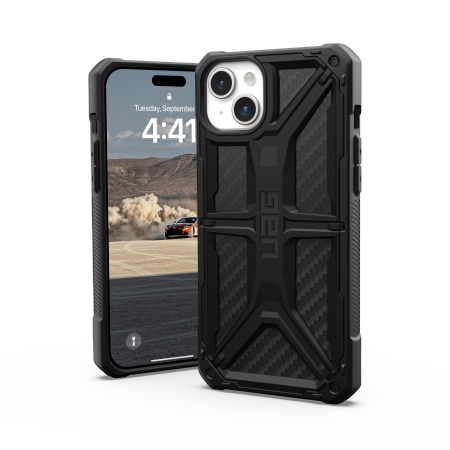UAG Monarch case for iPhone 15 Plus - black carbon