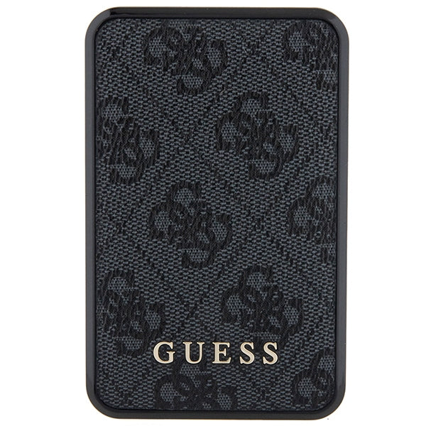 Guess Powerbank 18W GUPB10DP4GEGK 10000mAh black/black 4G Leather Metal Logo