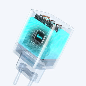 Wozinsky CGWCW 65W GaN Wall Charger USB-A / 2 x USB-C - White